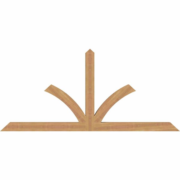 Ekena Millwork Richland Timber Gable Bracket, Western Red Cedar, 72"W x 33"H x 3 1/2"D x 3 1/2"F, 11/12 Pitch GBW072X33X0404RIC00SWR - main